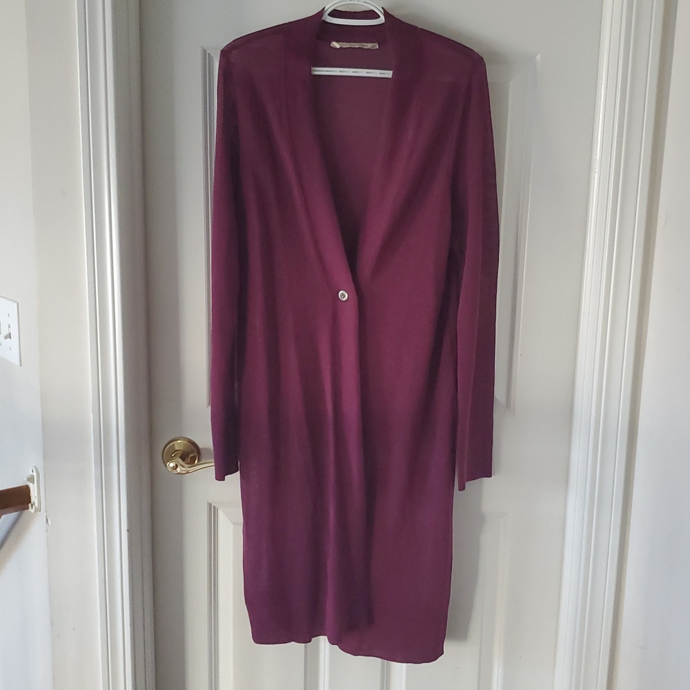 Soft Surroundings One Button Closure Front Cardig… - image 5